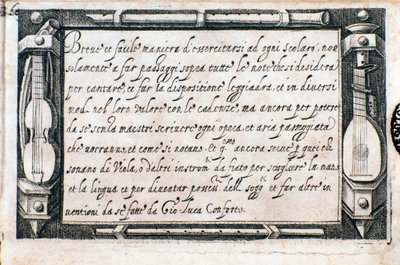 Página tomada de Breve e facile maniera di esercitarsi de Giovanni Luca Conforti de Italian School