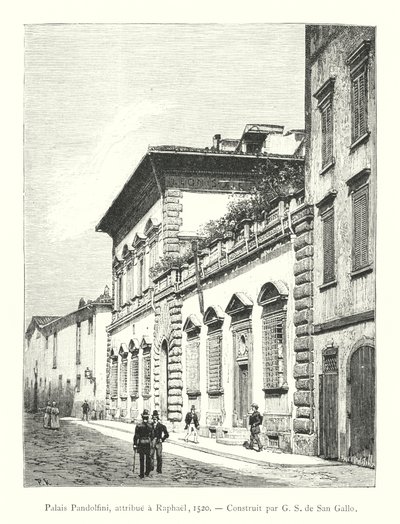 Palacio Pandolfini, atribuido a Rafael de Italian School