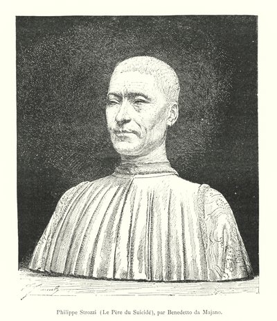 Filippo Strozzi, El Padre del Suicidio, por Benedetto da Majano de Italian School