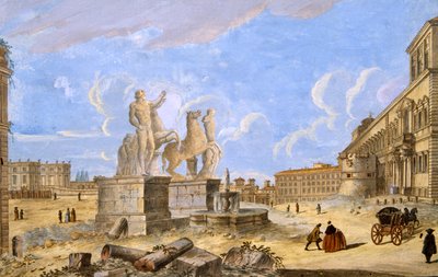 Piazza Monte Cavallo de Italian School