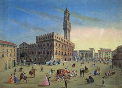 Piazza Signoria, Florencia de Italian School