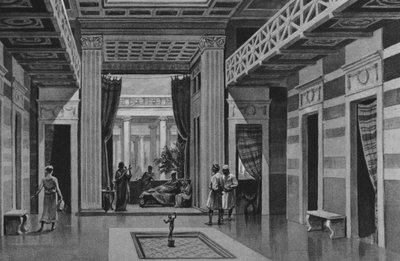 Pompeya: Casa del Fauno Danzante de Italian School