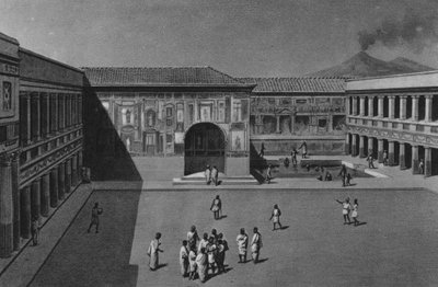 Pompeya: Interior de las Termas Stabianas de Italian School