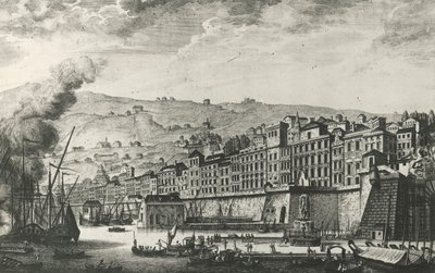 Ponte Reale en Génova, grabado, Italia de Italian School