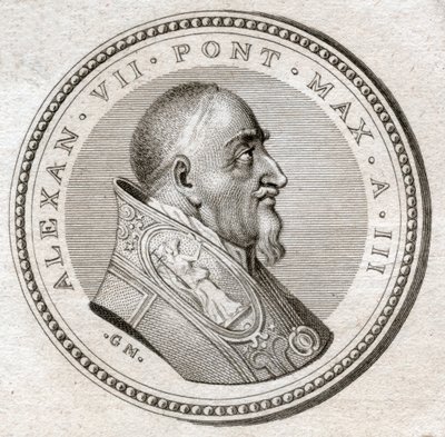 Papa Alejandro VII de Italian School