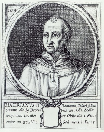 Papa Adriano II de Italian School