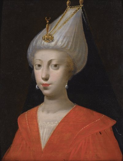 ""Retrato de la sultana Roxelane (Russelazie (la rutena), o Hurrem (de soltera Anastasia Lisovska, circa 1500-1558) esposa del sultán Solimán el Magnífico"" (o Solimán I de Italian School