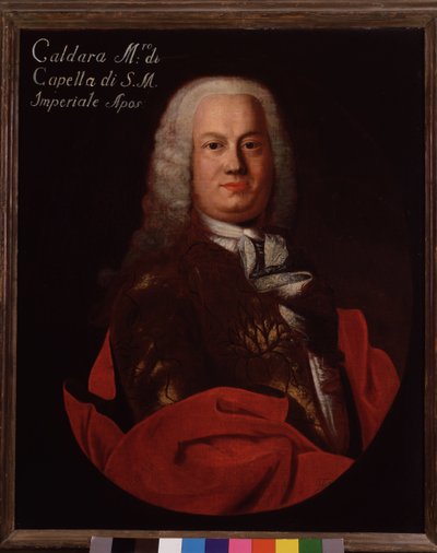 Retrato del compositor barroco italiano Antonio Caldara (1670-1736) de Italian School
