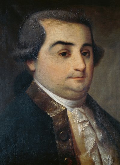 Retrato de Cesare Beccaria, jurista, filósofo y político italiano, pintura de un artista lombardo desconocido de Italian School