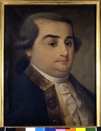 Retrato de Cesare Bonesana, Marqués de Beccaria (1738 - 1794), jurista italiano. Pintura anónima del siglo XVIII. Museo de Milán. Milán de Italian School