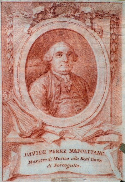 Retrato del compositor italiano Davide Perez (1710-1778). de Italian School