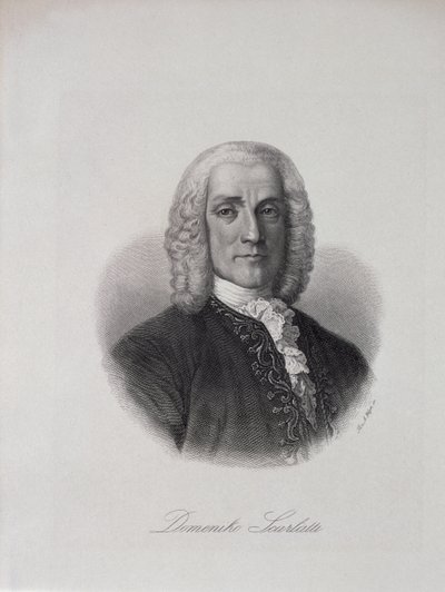 Retrato de Domenico Scarlatti (1686-1757) de Italian School
