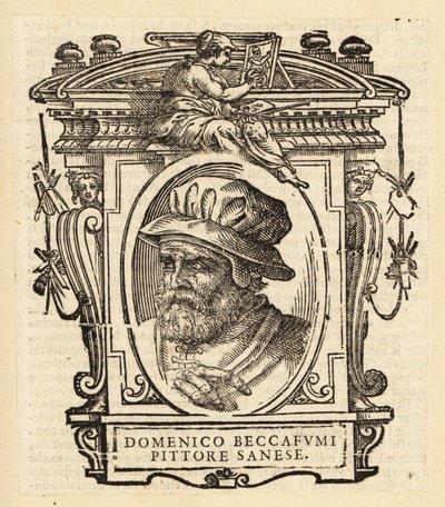 Retrato de Domenico di Pace Beccafumi, pintor manierista renacentista italiano de Italian School