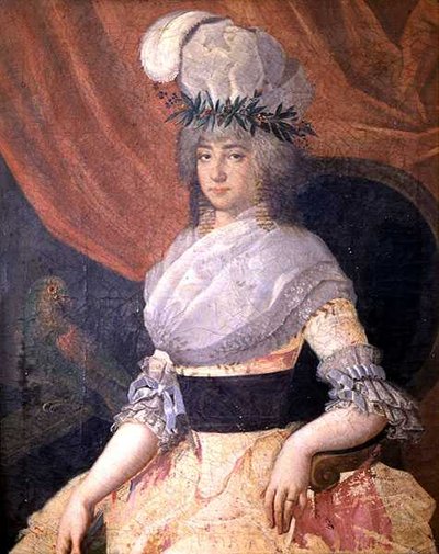 Retrato de Elizabeth Sophie Ghibellini, c.1750 de Italian School
