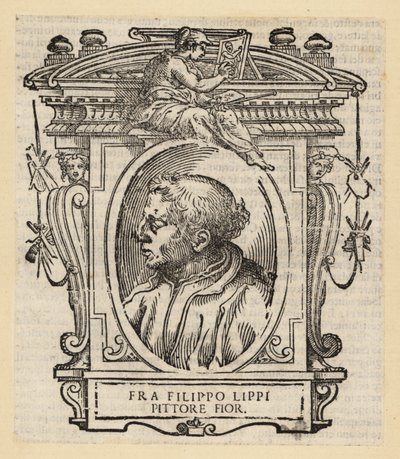 Retrato de Filippo Lippi, pintor italiano de Florencia del Quattrocento (siglo XV), circa 1406-1469 de Italian School