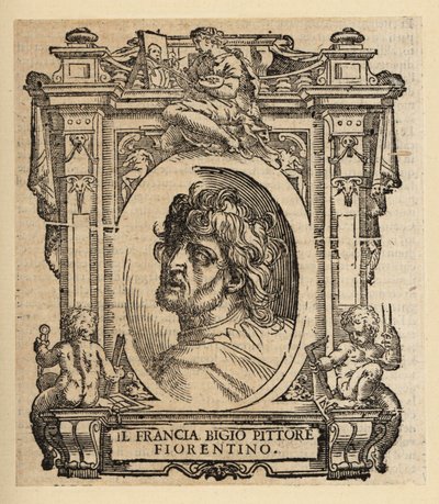 Retrato de Franciabigio, pintor italiano del Renacimiento florentino de Italian School