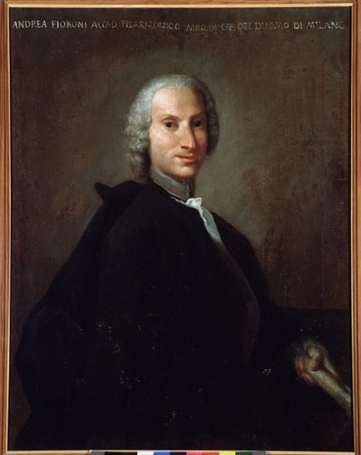 Retrato de Gianandrea Fioroni (1716-1778) compositor italiano de Italian School