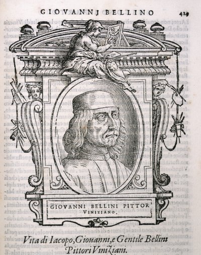 Retrato de Giovanni Bellini (c.1431-1516) de Las vidas de los artistas de Vasari, publicado por primera vez en 1550 de Italian School