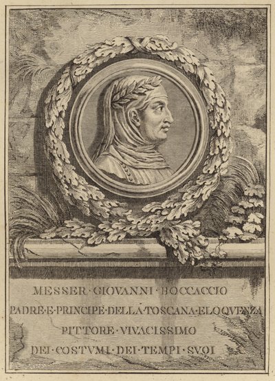 Retrato de Giovanni Boccaccio de Italian School
