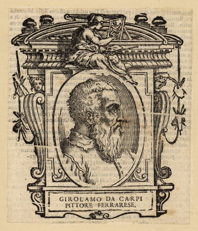Retrato de Girolamo Da Carpi, pintor y decorador italiano que trabajó en la Corte de la Casa de Este en Ferrara de Italian School
