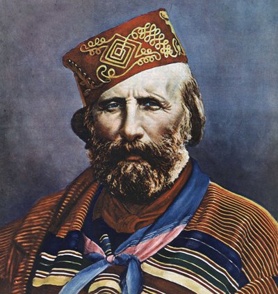 Retrato de Giuseppe Garibaldi (1807-1882), político italiano de Italian School