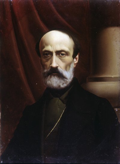Retrato de Giuseppe Mazzini (1805 o 1808 - 1872) de Italian School