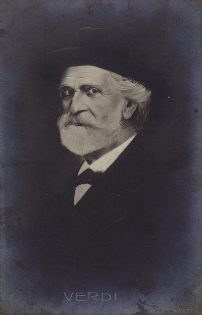 Retrato de Giuseppe Verdi de Italian School