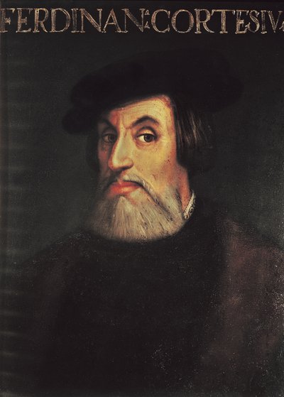 Retrato de Hernando Cortés (1485-1547) de Italian School
