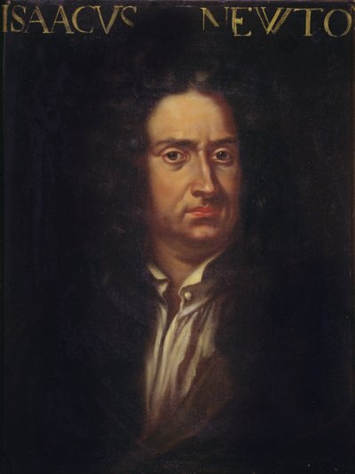 Retrato de Isaac Newton (1642-1727) c.1680 de Italian School