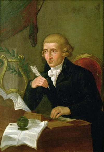 Retrato de Joseph Haydn (1732 - 1809) (óleo sobre lienzo) de Italian School