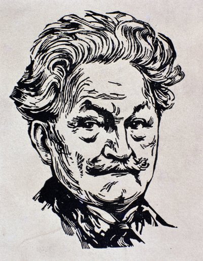 Retrato de Leos Janacek, ilustración de su autobiografía 