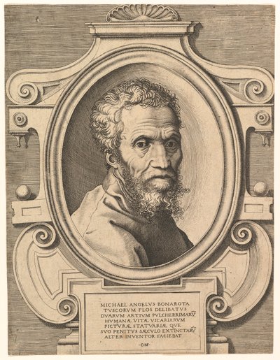 Retrato de Miguel Ángel de Italian School