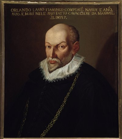 Retrato de Roland de Lassus (1532-1594) compositor flamenco de Italian School