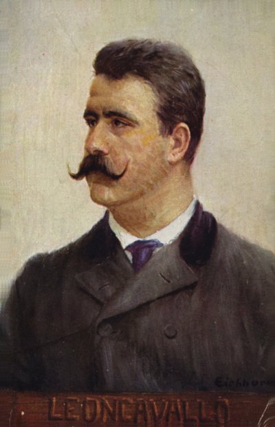 Retrato de Ruggero Leoncavallo de Italian School