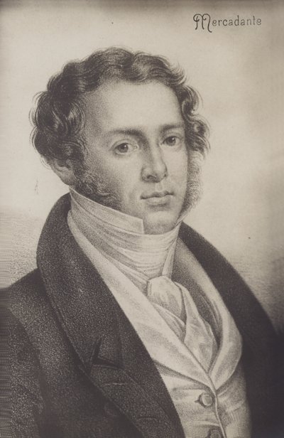 Retrato de Saverio Mercadante de Italian School