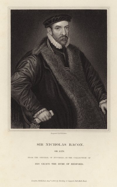 Retrato de Sir Nicholas Bacon de Italian School