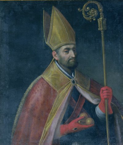 Retrato de San Nicolás, 1700 de Italian School