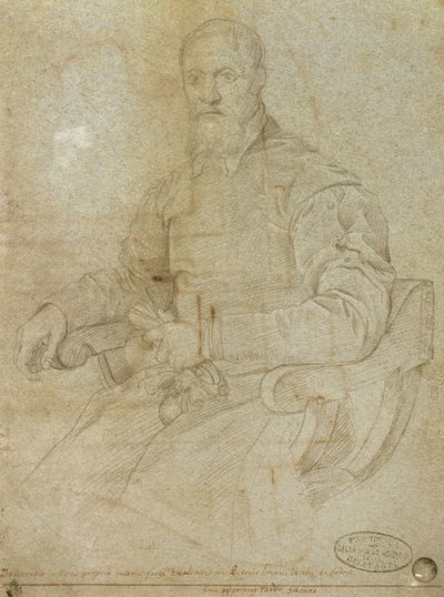 Retrato de Tiziano (Tiziano Vecellio) (c.1485-1576) Escuela Romana de Italian School