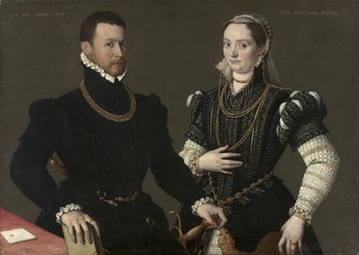 Retrato de una pareja, c. 1580-88 de Italian School