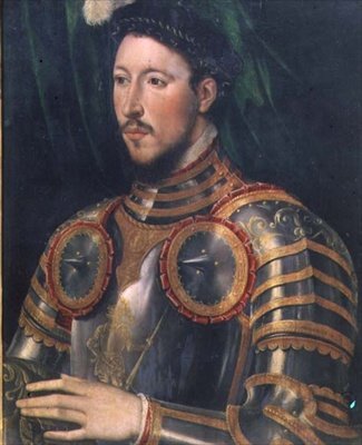 Retrato de un hombre con armadura de Italian School