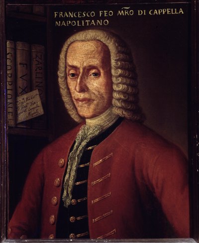 Retrato del compositor italiano Francesco Feo (1691-1761) de Italian School