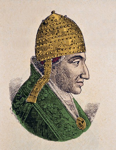 Retrato del Antipapa Juan XVI (997-998) de Italian School