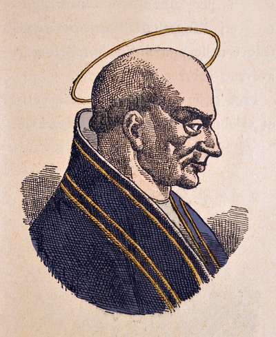 Retrato del Papa Adeodato I (615-618) de Italian School