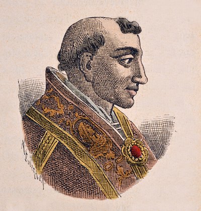 Retrato del Papa Adriano III (884-885) de Italian School
