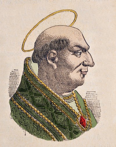 Retrato del Papa Agapito I (535-536) de Italian School