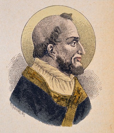 Retrato del Papa Anacleto (ca. 76-88) de Italian School