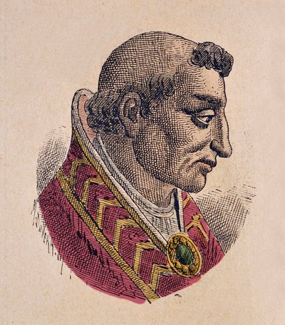 Retrato del Papa Anastasio III (911-913) de Italian School