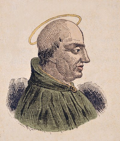 Retrato del Papa Antero (Anterus o Antero) (235-236) de Italian School
