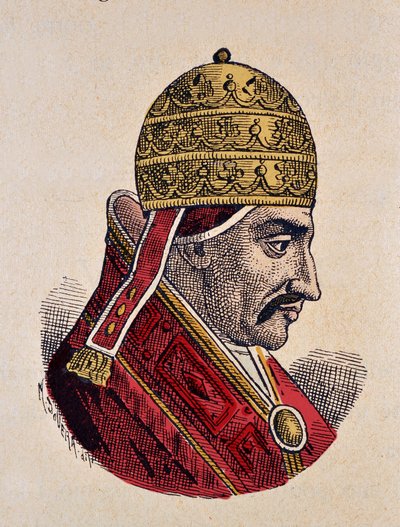 Retrato del Papa Benedicto VI (973-974) de Italian School