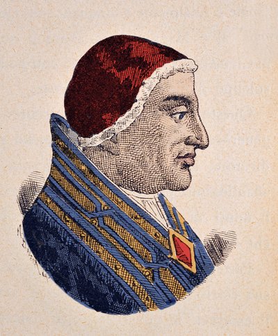 Retrato del Papa Benedicto XII (1334-1342) de Italian School